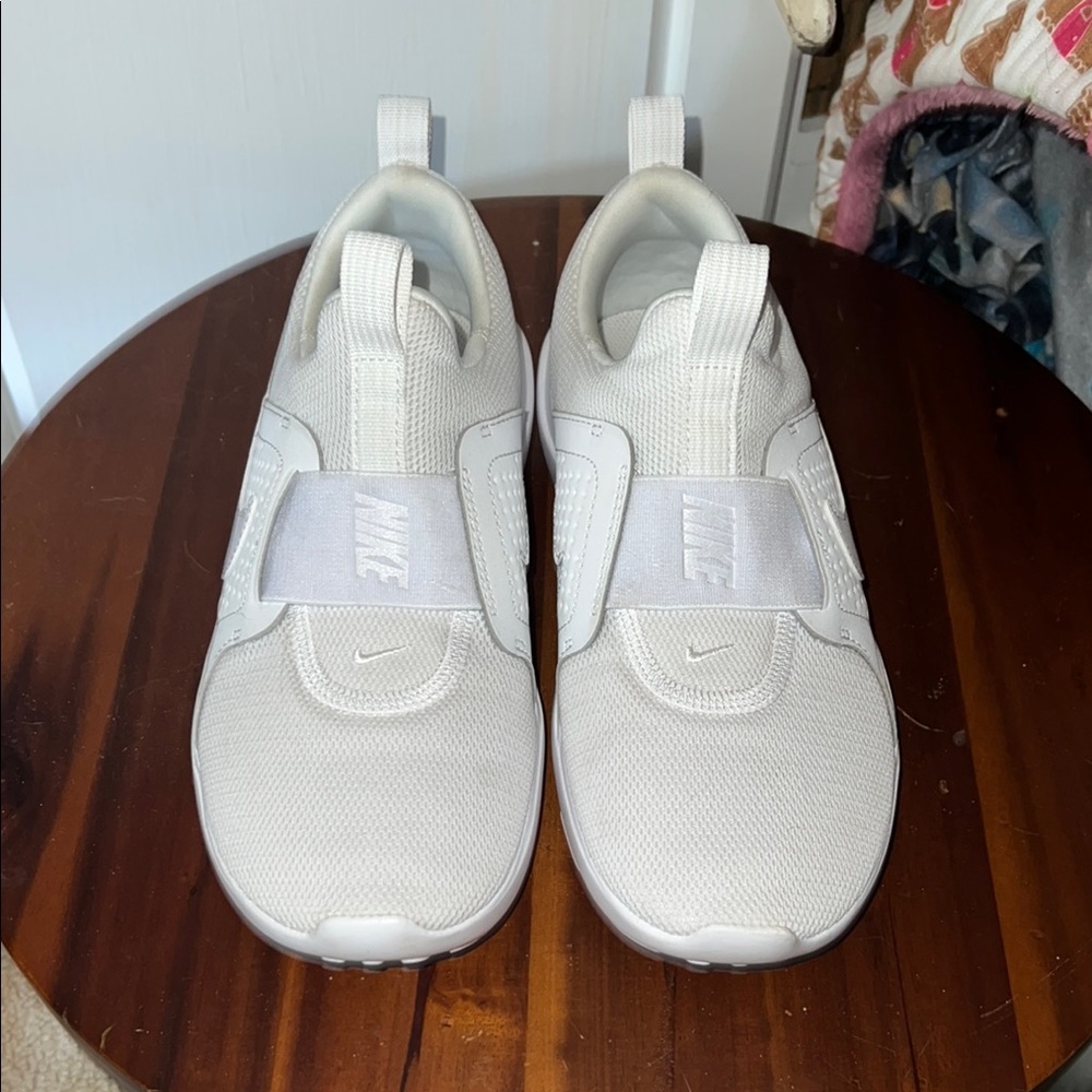 Nike White Slip-On Sneakers